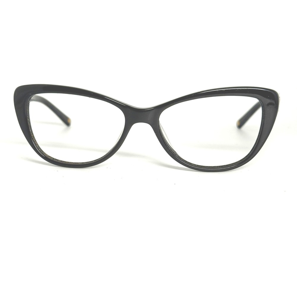 Escada VES 380 0700 140 Black Cat Eye Eyeglasses Frames Polka Dot‎ Arms Italy